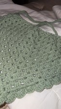 Hand Crochet Bandana Headband Headscarf Boho Hippie Retro Triangle Adult Child