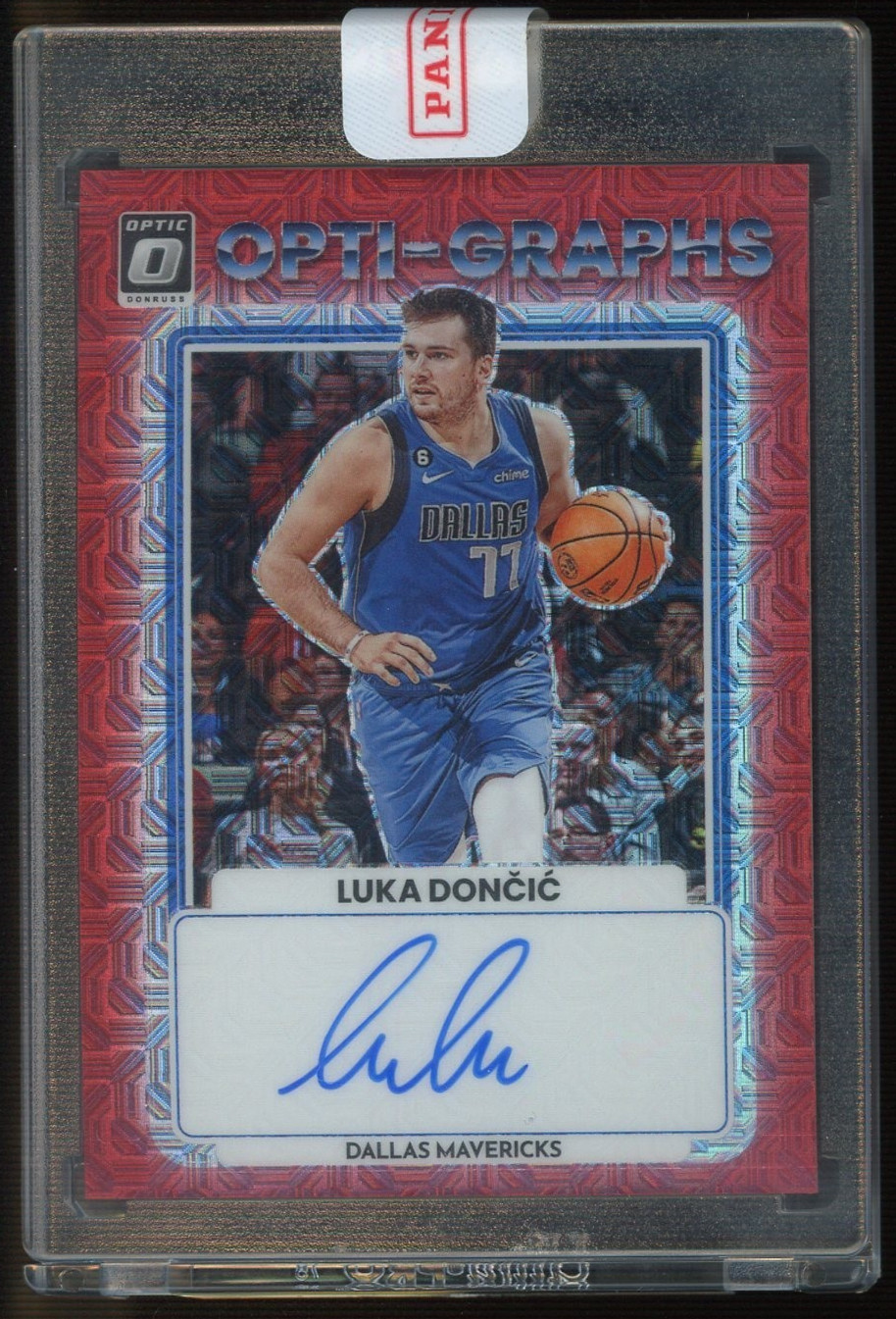 2022-23 Donruss Optic Opti-Graphs Choice Prizm Luka Doncic ON CARD AUTO