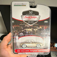 Greenlight 1961 Chevrolet Corvette Convertible Barrett-jackson 164 Diecast Le Greenlight 1961 Chevrolet Corvette Convertible Barrett-jackson 164 Diecast Le
