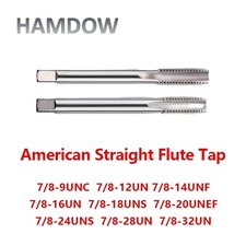 1PC American Threading Taps 7/8 UNS UNC UN UNEF Straight Flute Tap