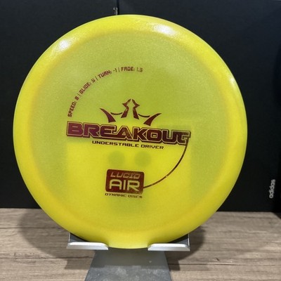 Dynamic Discs Lucid Air Breakout, Yellow, Used, Inked, 148g