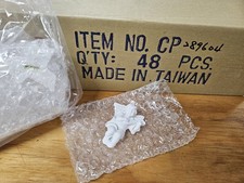 Bulk Case Lot of 48 White Resin Cherub Angel Christmas Craft Cabochons Ornaments