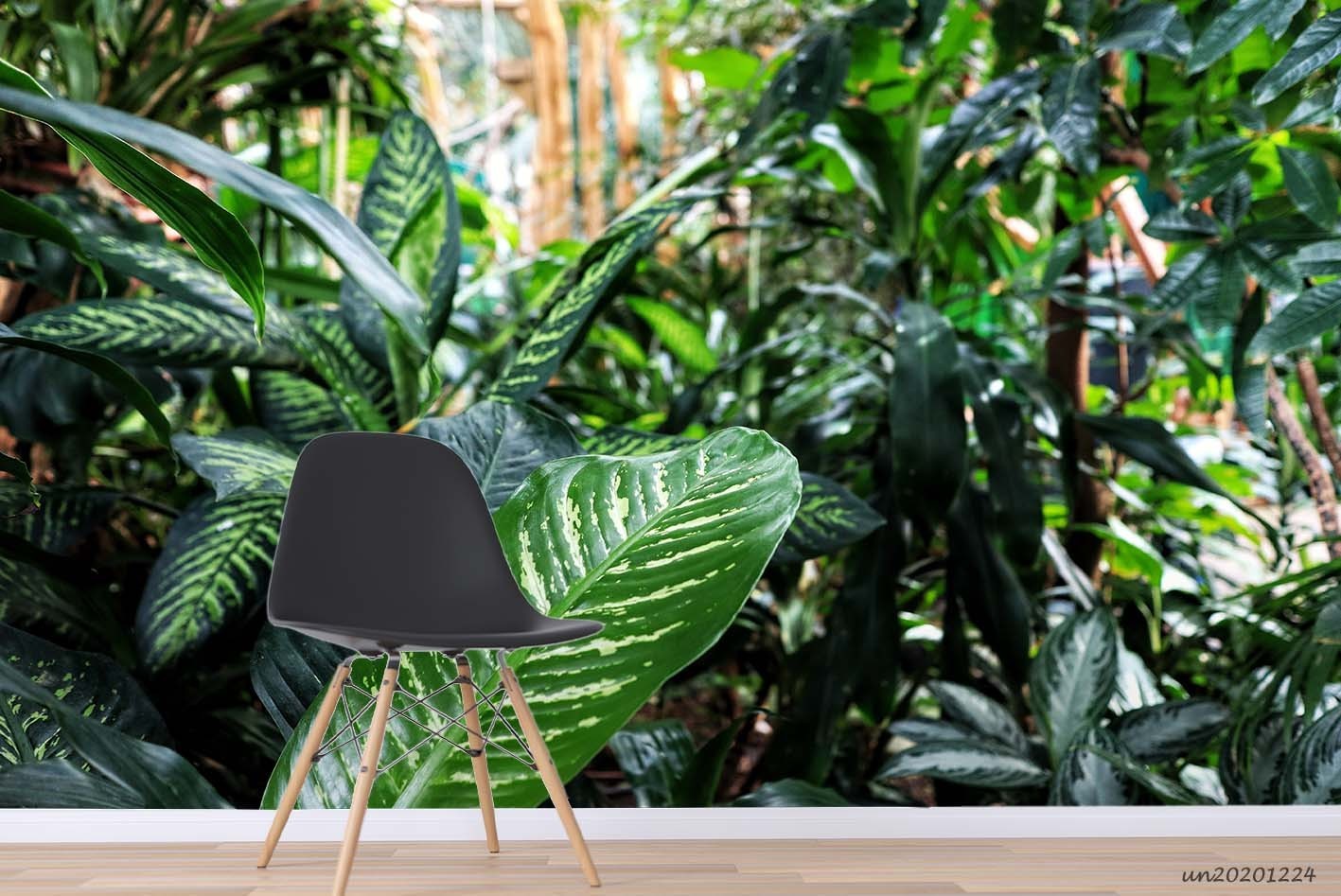 3D Tropical Green Plants Wall Murals Wallpaper Murals Wall Sticker 2