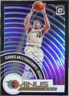 2020-21 Donruss Optic - T-Minus 3...2...1 Purple #15 Giannis Antetokounmpo NM