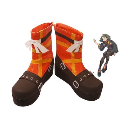 Guilty Gear Delilah Shoes Cosplay Women Red Boots