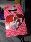 Jessica & Roger Rabbit Red Glitter Heart Valentines Disney WDW 2014 OE Pin
