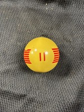 Vintage No. 11 Striped Red White Pool Ball Billiard