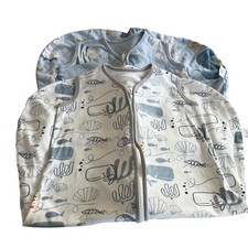 Yoofoss Unisex Organic Cotton Set of Two Wearable Blanket Sleep Sacks 12-18 M