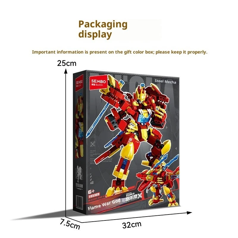 God of War Mecha Robot — Flame Warrior Building Blocks 🔥 - Image 4 of 4