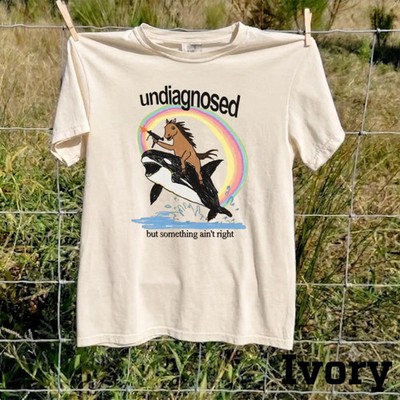 Undiagnosed But Something Ain't Right Shirt, Funny Chaotic Meme Graphic Tee
