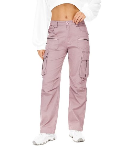 Cargo Pants Women Outdoor Hiking Pants Classic High Waisted Wide Leg Casual W... - Picture 6 of 7