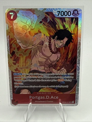 One Piece Paramount War Portgas.D.Ace Super Rare OP02-013 - English