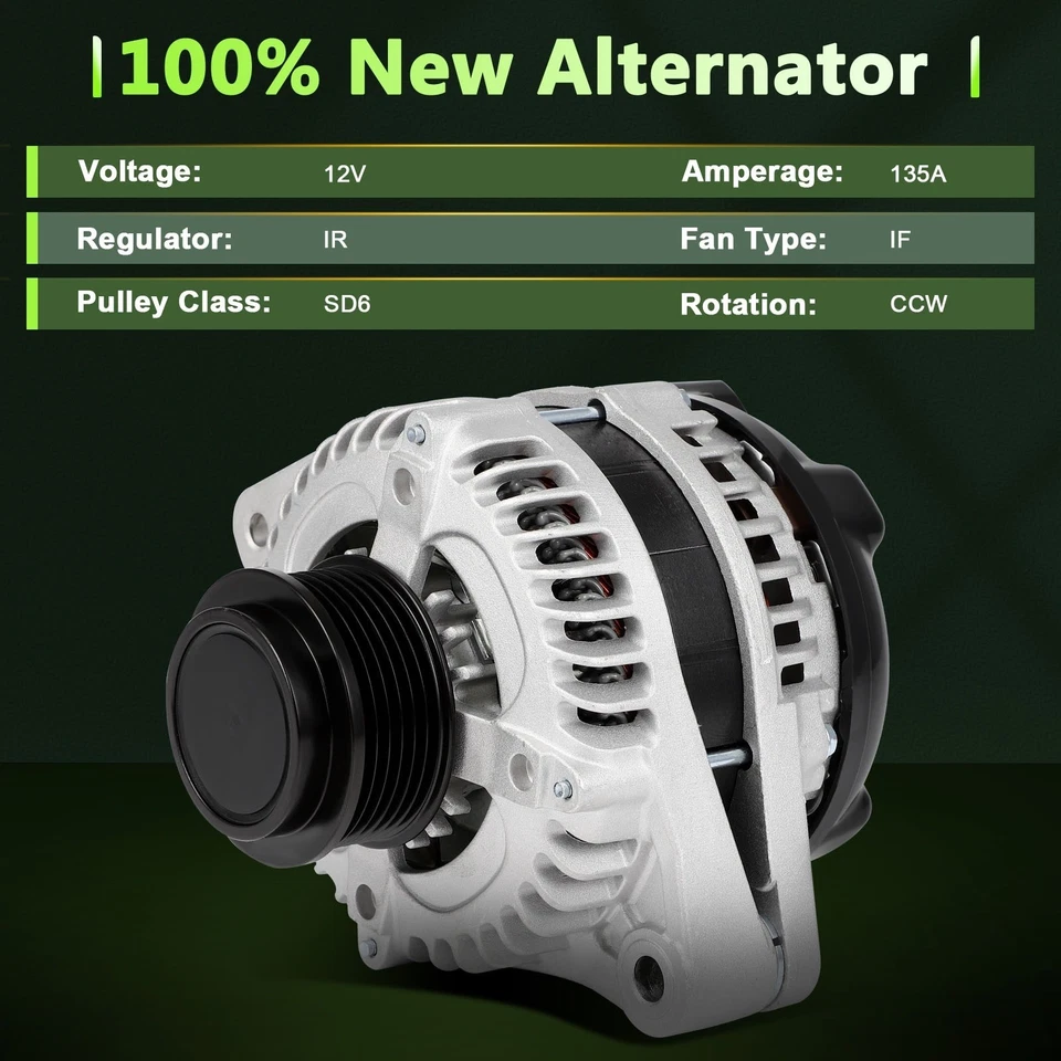 Alternator Fits Acura RDX 3.5L 2013 2014 2015 11627 104210-1890 1042101890 11158 Foto 2 de 4