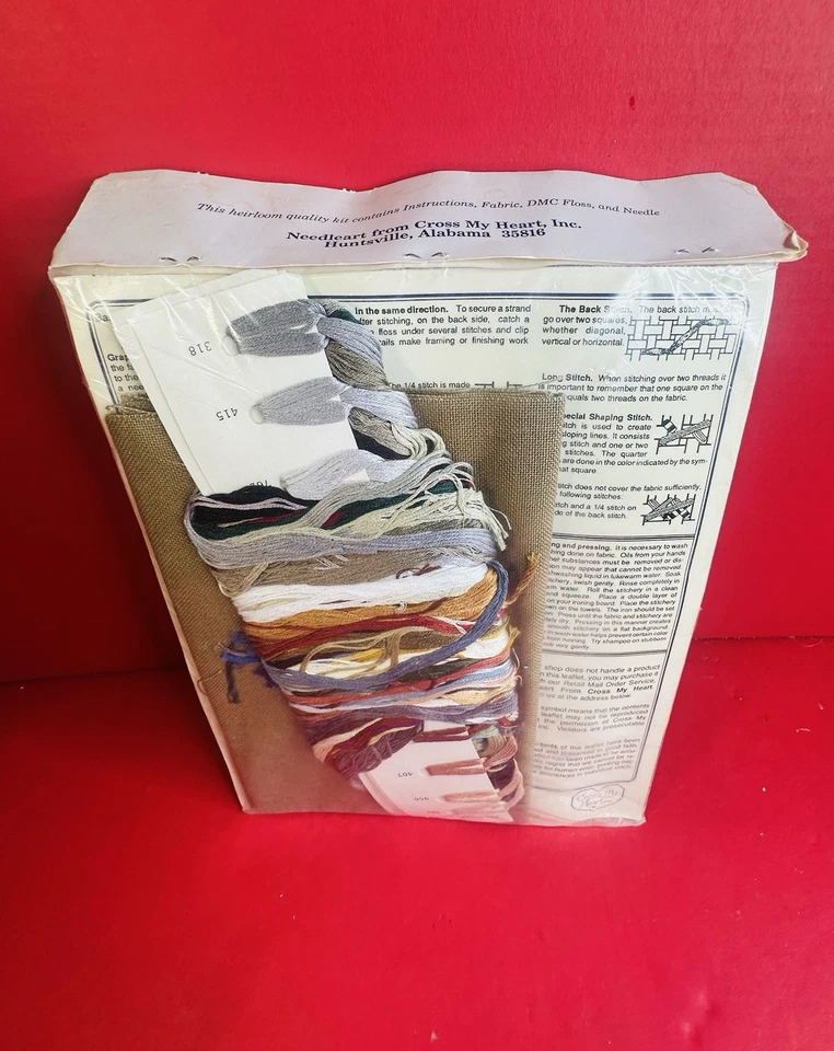 '89 Kit El Primer Belén de Navidad Punto de Cruz Medias Cruz Mi Corazón CSLK43 Foto 2 de 2