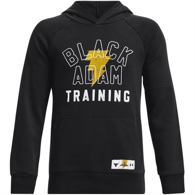 Under Armour Boys Hoodie Youth Large Project Rock Rival Black Adam Training NWT