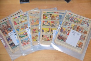 Mecki Hörzu 51 Original Pages from 1962 "Manager wanted" including 5 complete Series!