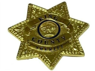 The Walking Dead Sheriff Star Uniform Hemd Hut Pin auf Abzeichen King County Neu