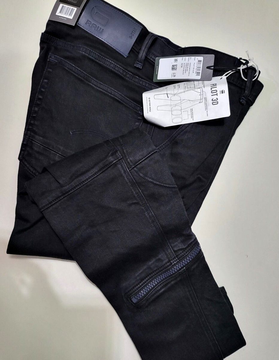G-STAR RAW PILOT 3D SLIM LEGZIP JEANS *BNWT*W32/L34(NICE W33