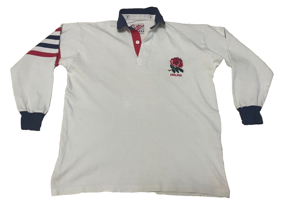 Maillot Vintage Angleterre 1991 Rugby – Coupe Du Monde, Domicile, Taille M, Cotton Traders