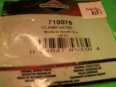 #ad NEW BRIGGS HOSE CLAMP 710075 OEM FREE SHIPPING B 16 $5.88