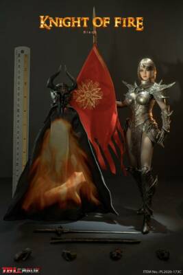 TBLeague Phicen 1/6 Knight of Fire Black Sixth Scale Action Figure