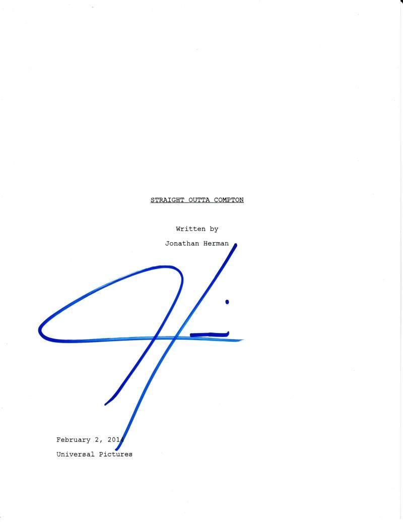 COREY HAWKINS SIGNED STRAIGHT OUTTA COMPTON SCRIPT AUTHENTIC AUTOGRAPH ...