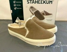 ON SALE NEW Staheekum Women's Memory Foam Cozy Camp Mule Shoes SIZE 6, 8 STONE