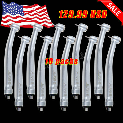 10* NSK PANA MAX Style Dental High Speed Turbine Handpiece 4Hole Push Button USA