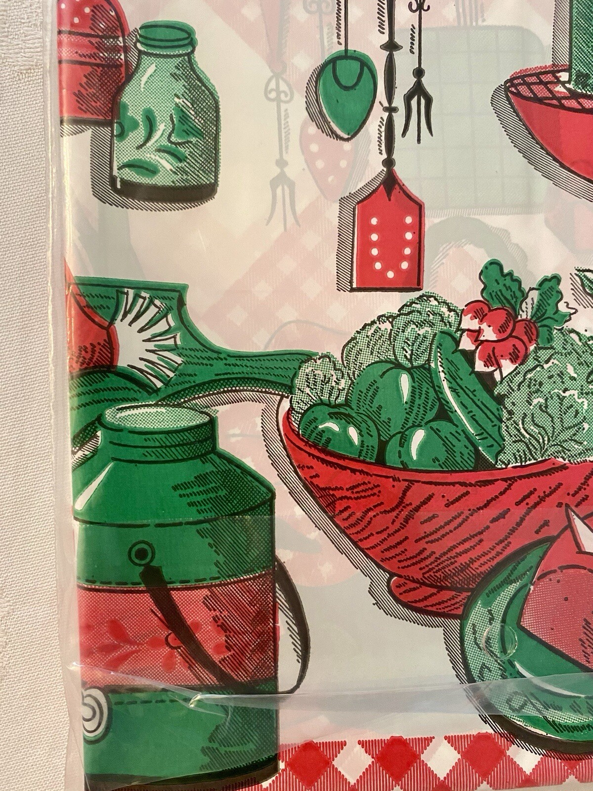 Vintage Picnic BBQ Retro Tablecloth RV Tailgate Picnic Camping 54”x90” New NIP