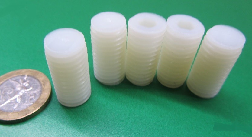Kit Di 200 Viti A Brugola In Nylon 66 – Punta Piatta, Filettatura 1/4-20 X 5/8 Di Pollice – Prodotte In USA