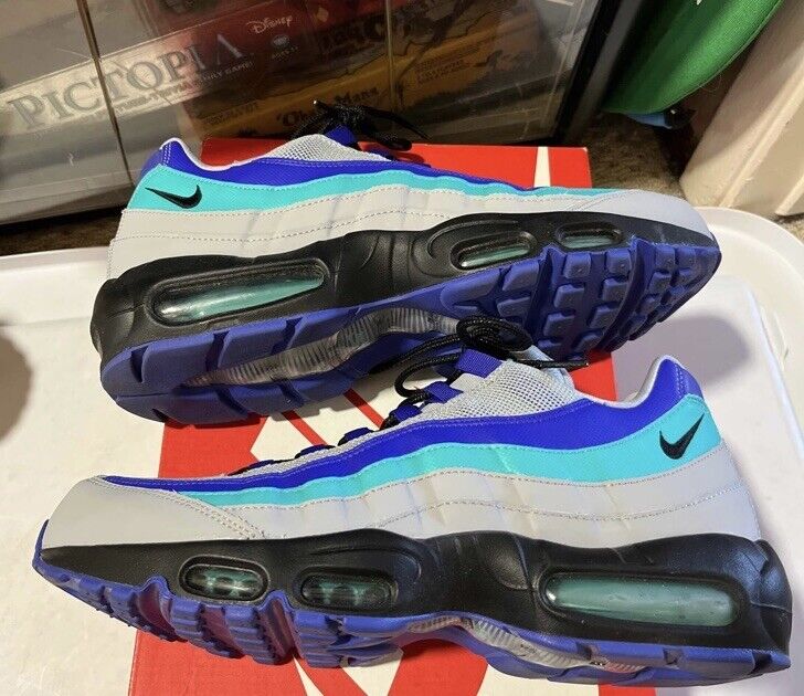 Nike Air Max 95 Aqua Black Indigo Burst Grape Shoe AT2865 Nike Air Max 95 Aqua Black Indigo Burst Grape Shoe AT2865