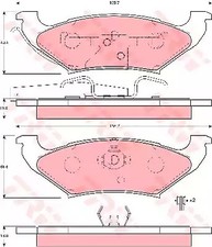 SET PASTIGLIE FRENO POSTERIORI TRW GDB4045