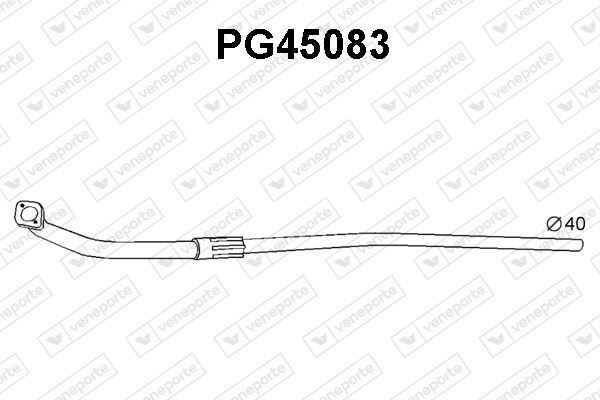 Tuyau d'échappement pour Peugeot 205 I moteurs 1.1 et 1.4 essence de 1983 à 1998 en acier galvanisé