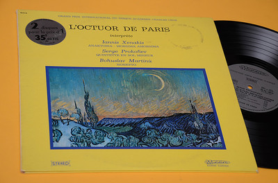 XENAKIS 2LP L'OCTUOR DE PARIS ORIG FRANCE '70 EX GATEFOLD LAMINIERT ZEITGENÖSSISCH