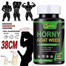 3X STRENGTH Horny Goat Weed Extract W/ Maca Root Powder,L-Arginine,Saw Palmetto