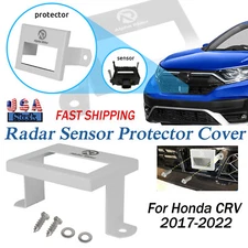 Front Theft Radar Sensor Protector Cover Kit For Honda CRV 2017-2021 2022 Silver