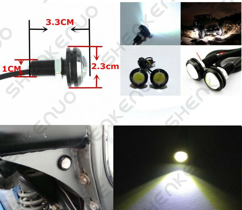 for Polaris Ranger LED Back-up Reverse White Lights Blub ATV RZR Sportsman — 第 3/4 张图片