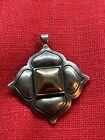James Avery Retired Silver & 14K Gold Flower Pendant Pin 12.9 Gram Free Delivery