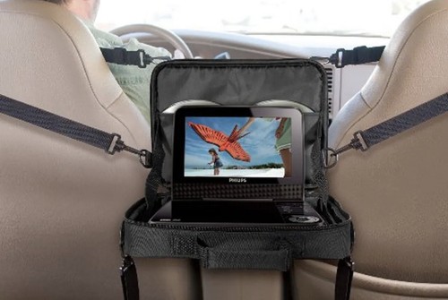 Philips 7"- 9" Portable DVD Player Padded Bag Case with Car-Mount Shoulder Strap - Picture 2 of 12