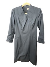 SALE MM Lafleur Size 4 Blue Office Career Short Sleeve Pencil Sheath Shift Dress