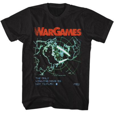 War Games 1983 Movie The Only Winning Move Is Not To Play Men's T Shirt
