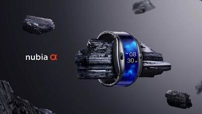Smartwatch ZTE Nubia Alpha flexible 4Zoll  LTE WIFI GPS 1GB RAM 8GB ROM 5Mp Cam