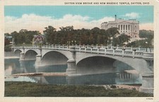 Postcard Dayton View Bridge And New Masonic Temple Dayton Ohio Postcard Dayton View Bridge And New Masonic Temple Dayton Ohio