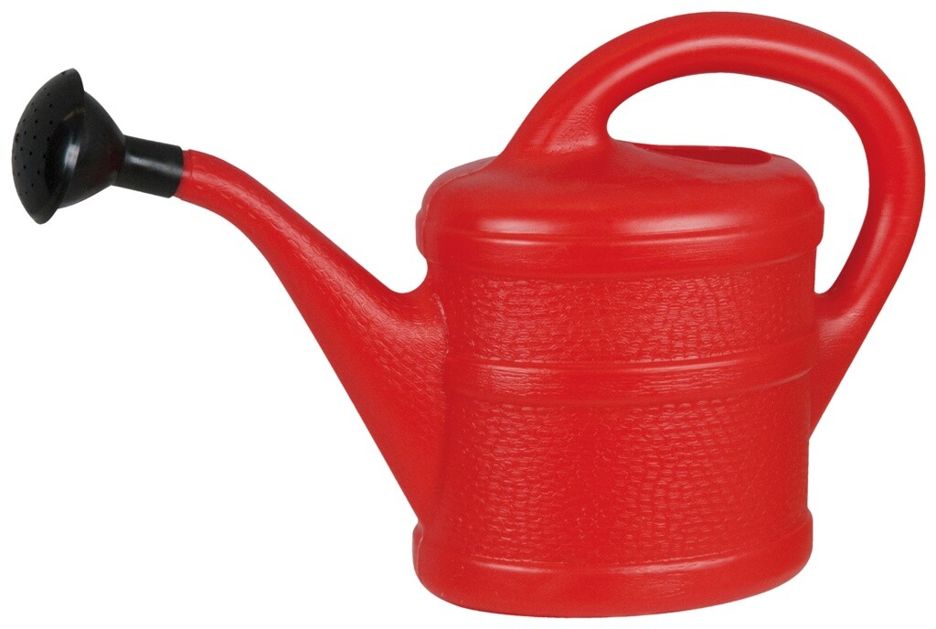 Children's Kids Small Watering Can With Rose 1 Litre Red Yellow Blue