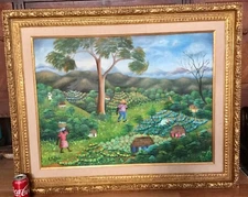  Raymond Dorleans (1947-2000) Hati - Haitian HUGE Painting PICK UP ONLY