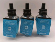 Lot of 3 Bath Body Works Wallflower Plug In Bulb Refills Spa Day