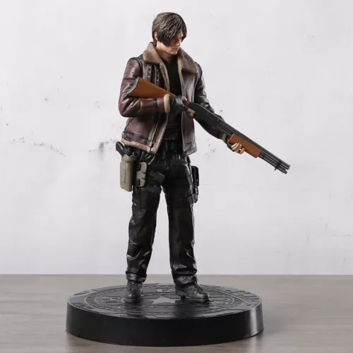 Resident Evil 4 Remake Edizione da Collezione Leon Statua Figure Box Set - Foto 4 di 9