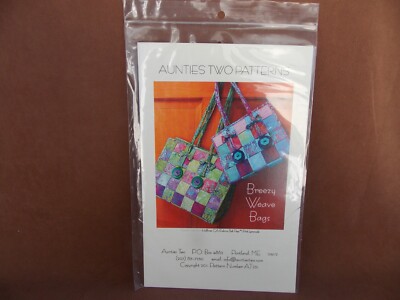 Breezy Weave Bags Quilt Pattern Aunties Two Patterns 2011 NIP
