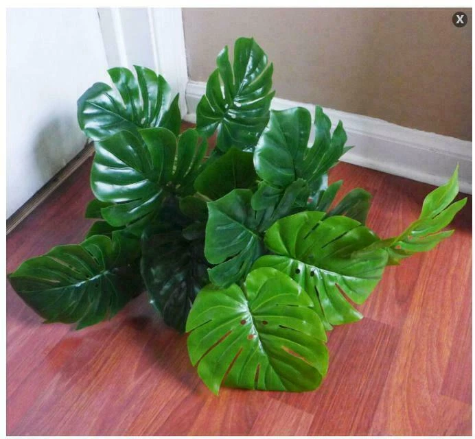 Palmera Artificial 21" Alto Grande Planta Falsa Sin Maceta para Interior y Exterior Foto 4 de 4