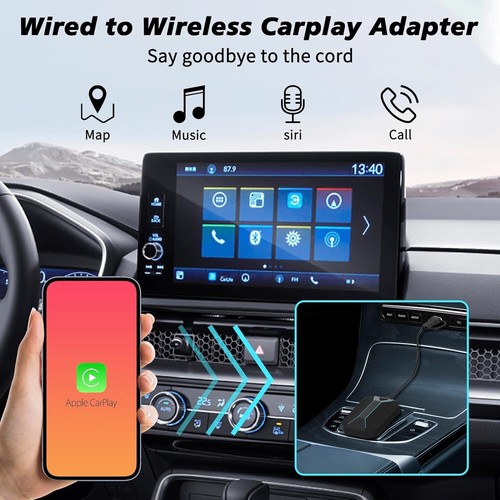 Wireless CarPlay Adapter Compatible with Cars from 2015 and iPhone iOS 10+ - Picture 2 of 7